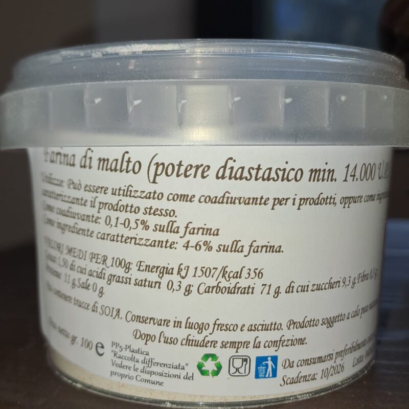 Farina di malto d'orzo tostato