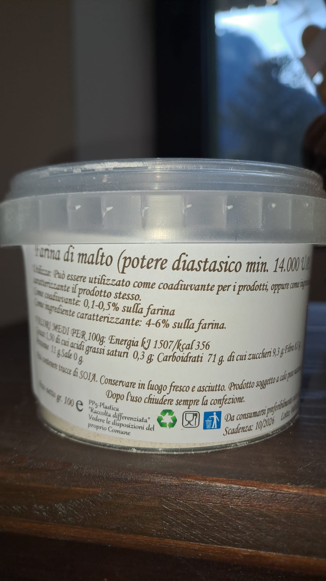 Farina di malto d’orzo tostato