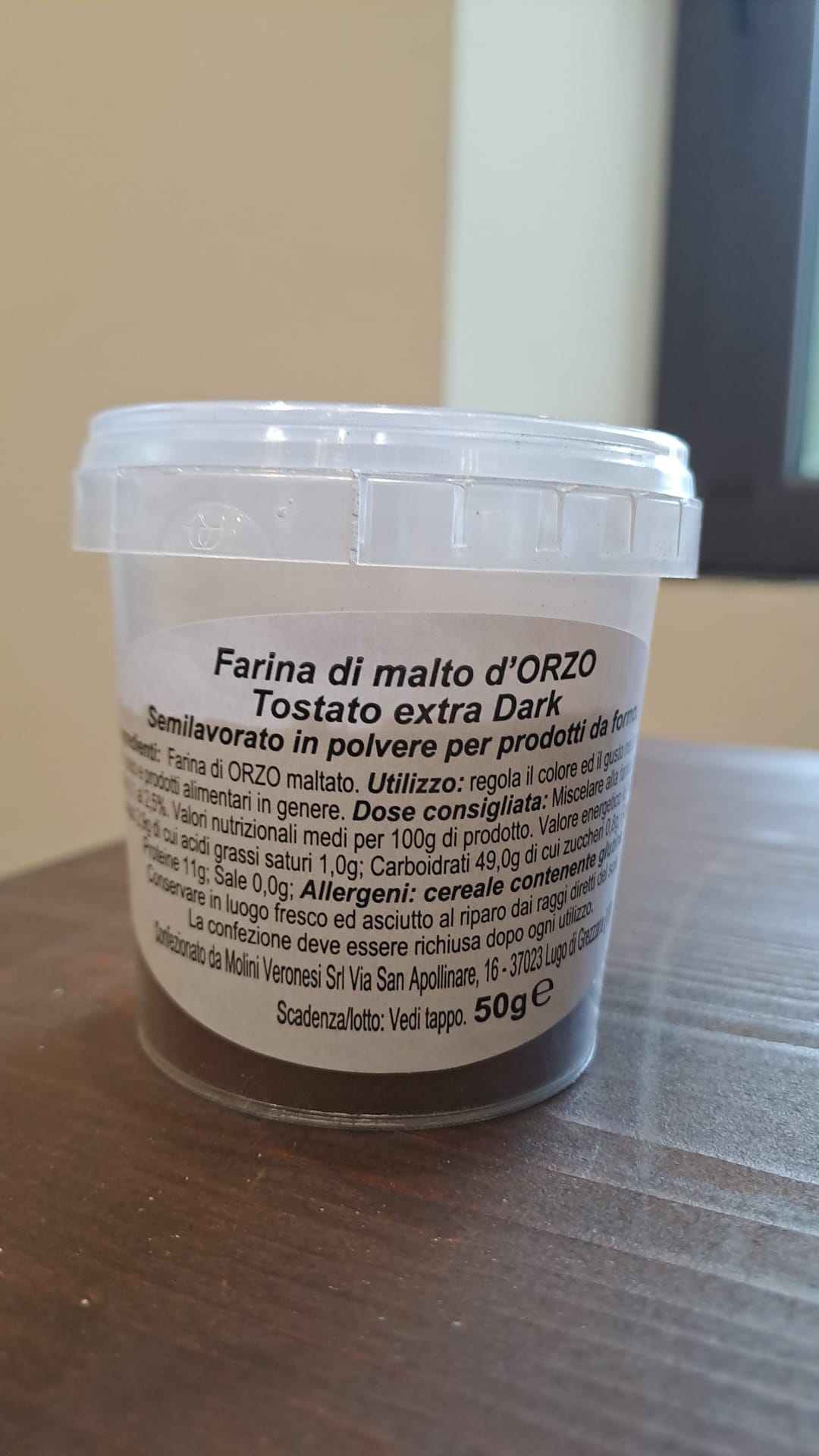 Farina di Malto d’orzo torrefatto extra dark